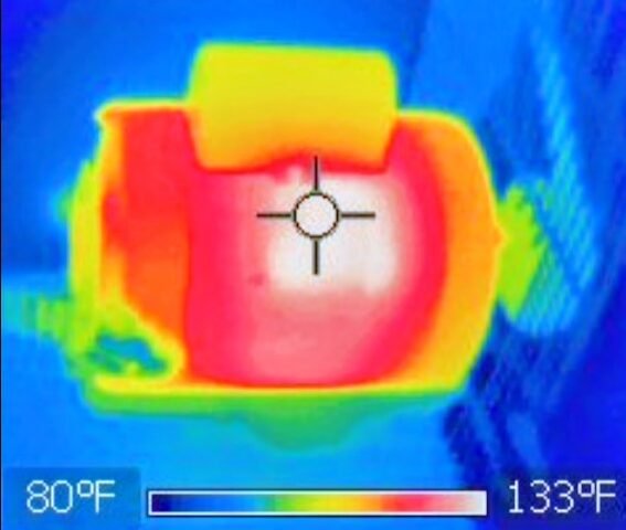 Thermal Image showing heat distribuition